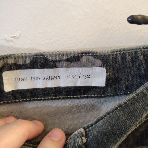 Pilcro and the Letterpress Jeans  Size 32 Camo High Rise Skinny Corduroy - Picture 5 of 9
